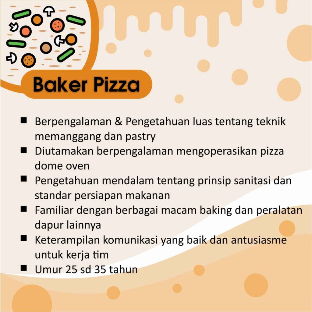 Lowongan Kerja Baker Pizza