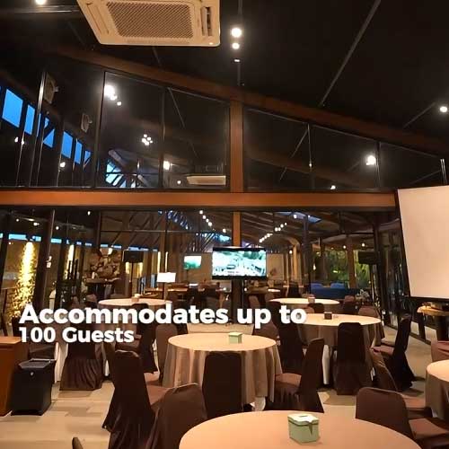 Accommodates up to 100 guests