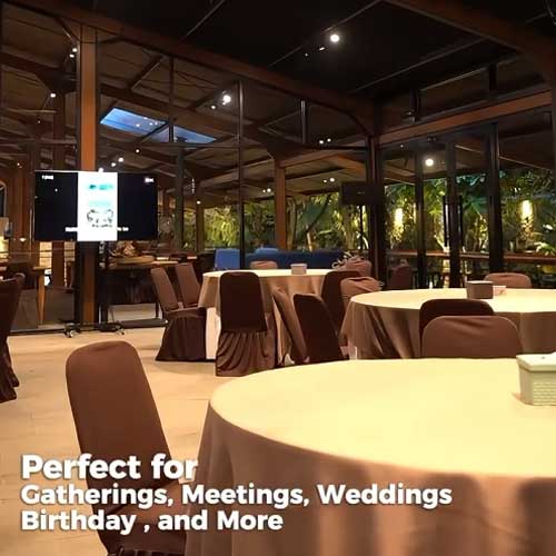 Perfect for gathering, meeting, weddings, birthdary